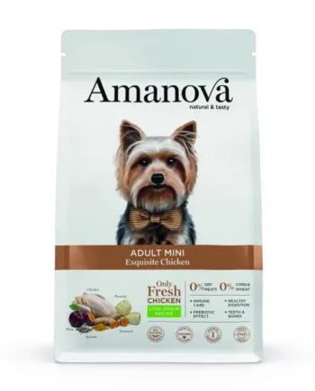 Amanova Kylling Voksen Foder Til Små Hunde   Kg