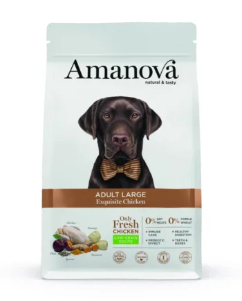 Amanova Kylling Voksen Foder Til Store Hunde 12 Kg
