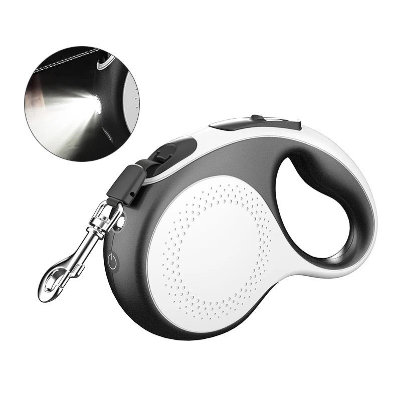 Automatisk Hundesnor    Lys Og Båndline  -30 Kg