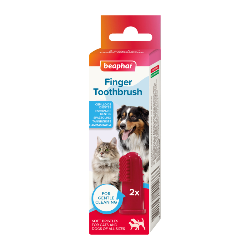 Fingertandbørster Til Hund Kat Silikone Stk