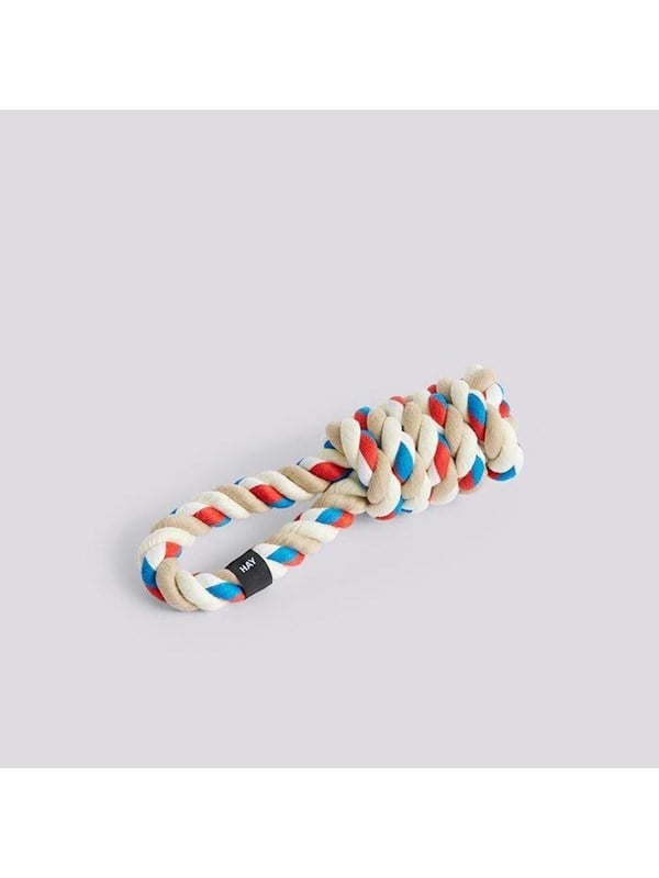 Hay Dog Rope Toy Red Turquoise Off-white ø8